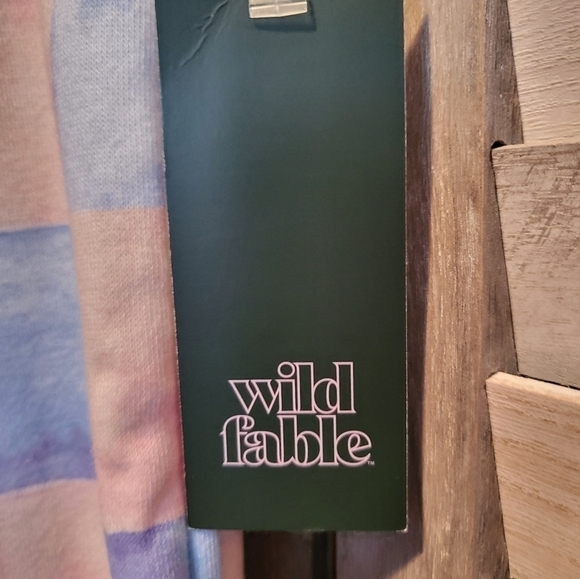 Blue checkered print fleece oversized sweatshirt & sweatpants | Wild Fab… - Picture 14 of 16